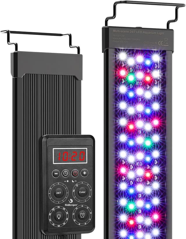 fishkeeper Intelligent Aquarium Lamp, 12W, IP68 wasserdicht, 24/7 Tageslichtmodus
